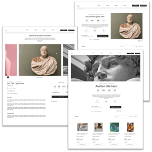 Auction templates