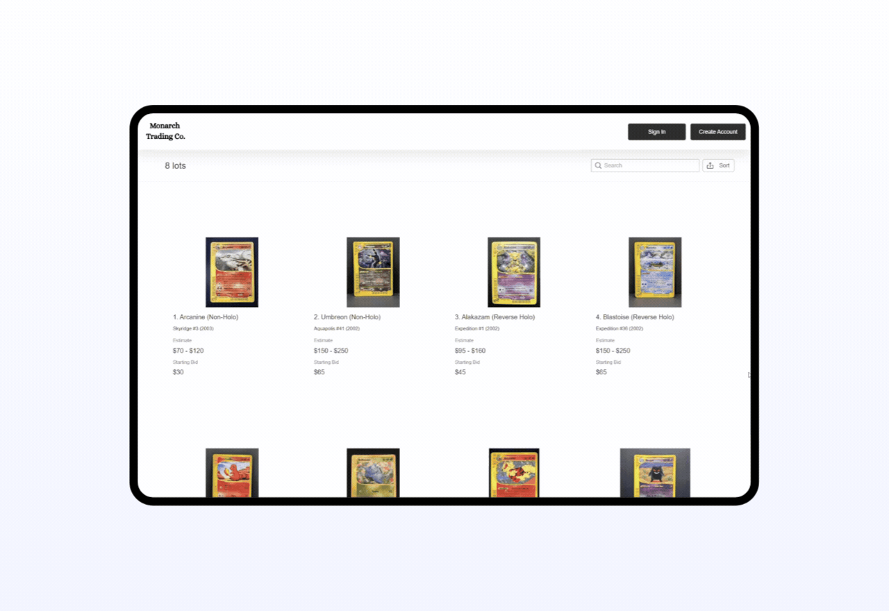 Indy Web Gifs - Tabs - eReader Auction