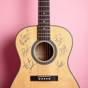 Signed guitar